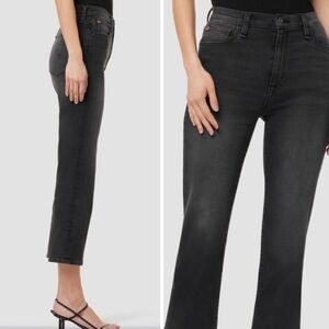 Hudson Jeans black  mid rise straight Ankle Cropped Jeans size 28